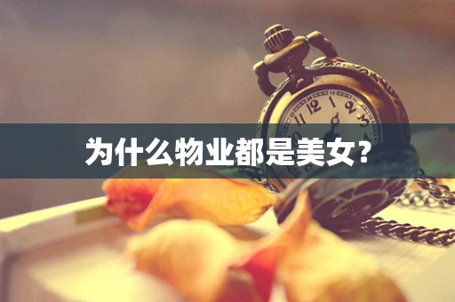 为什么物业都是美女？