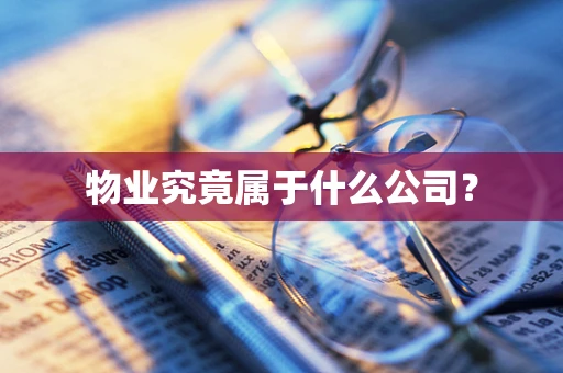 物业究竟属于什么公司？