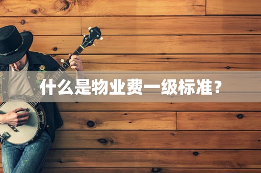 什么是物业费一级标准？
