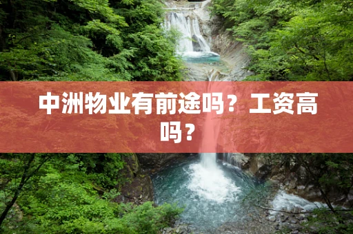 中洲物业有前途吗？工资高吗？