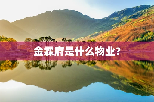 金霖府是什么物业？