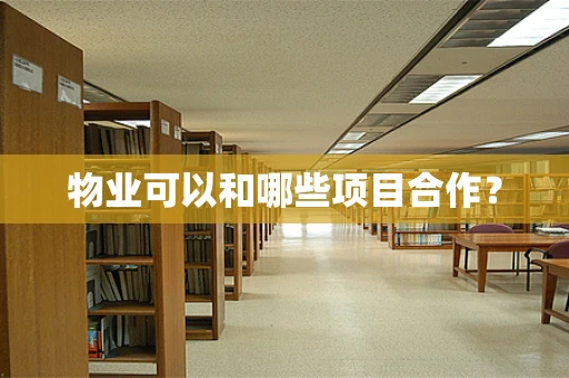 物业可以和哪些项目合作？