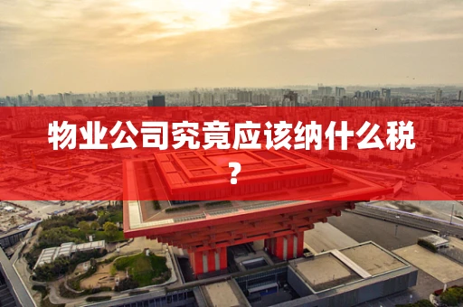 物业公司究竟应该纳什么税？