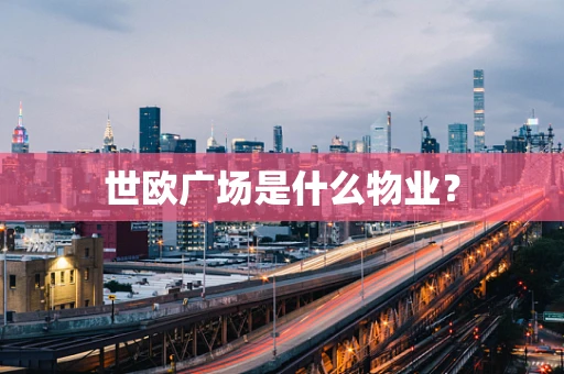 世欧广场是什么物业？