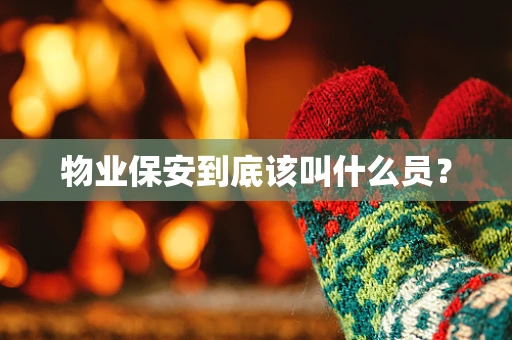 物业保安到底该叫什么员？