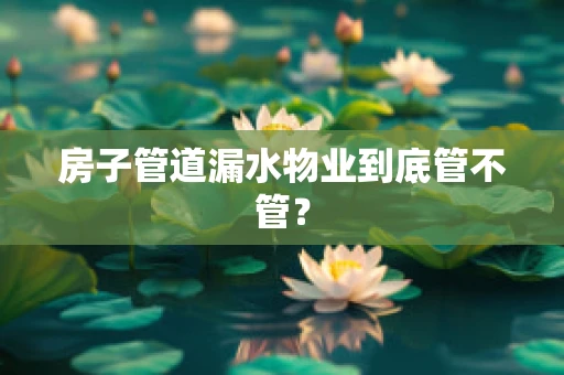 房子管道漏水物业到底管不管？