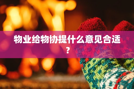 物业给物协提什么意见合适？