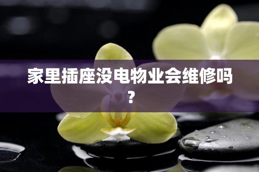 家里插座没电物业会维修吗？