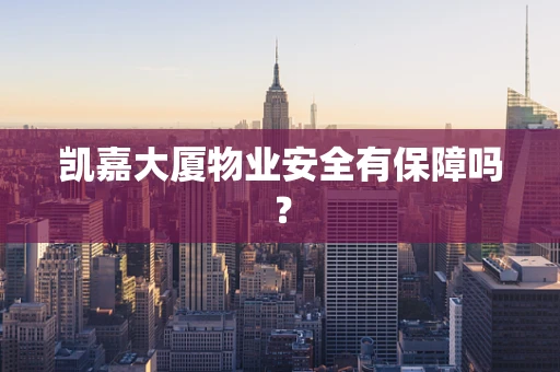 凯嘉大厦物业安全有保障吗？