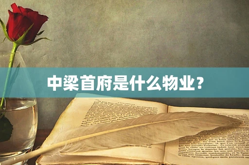 中梁首府是什么物业？