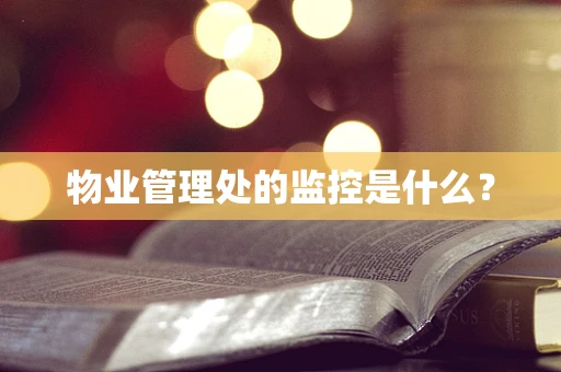 物业管理处的监控是什么？