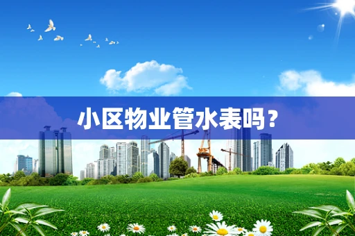 小区物业管水表吗？