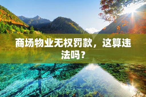 商场物业无权罚款，这算违法吗？